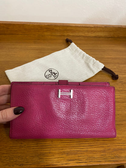 HERMES BEARN WALLET PINK