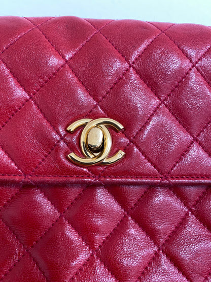 CHANEL MINI FLAP RED