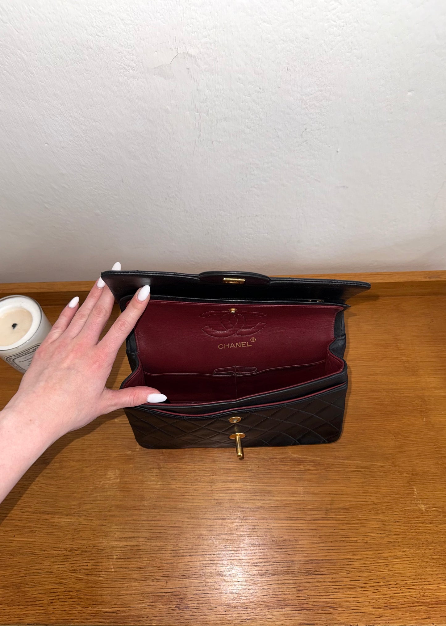 CHANEL CLASSIC DOUBLE FLAP BAG SMALL 24K GOLD