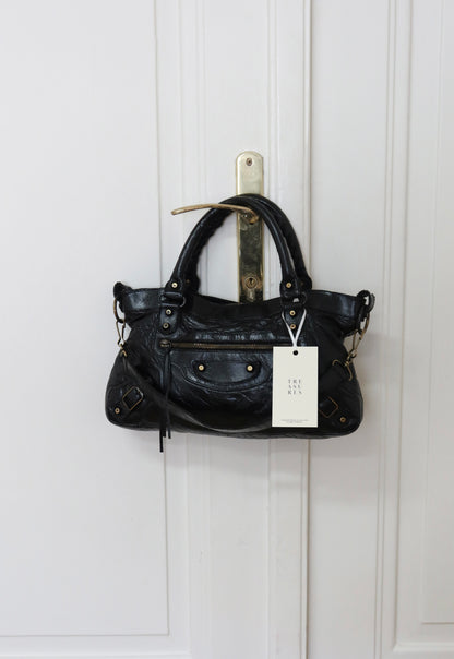 BALENCIAGA FIRST “SMALL CITY” BAG BLACK