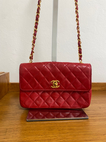 CHANEL MINI FLAP RED