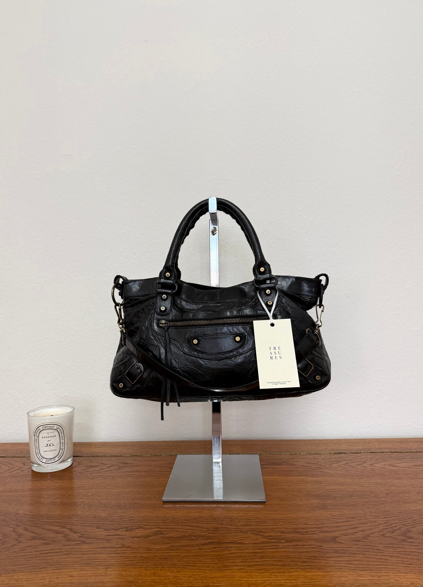 BALENCIAGA FIRST “SMALL CITY” BAG BLACK