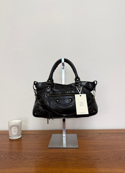 BALENCIAGA FIRST “SMALL CITY” BAG BLACK