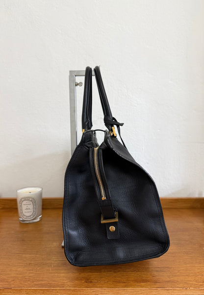 YSL CLASSIC Y CABAS TOTE MEDIUM BLACK