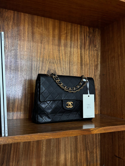 CHANEL DOUBLE FLAP BAG MEDIUM TALL 24K GOLD