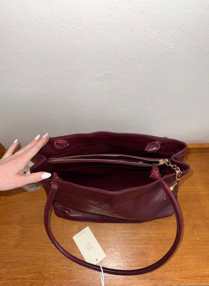 CHANEL BURGUNDY TOTE BAG