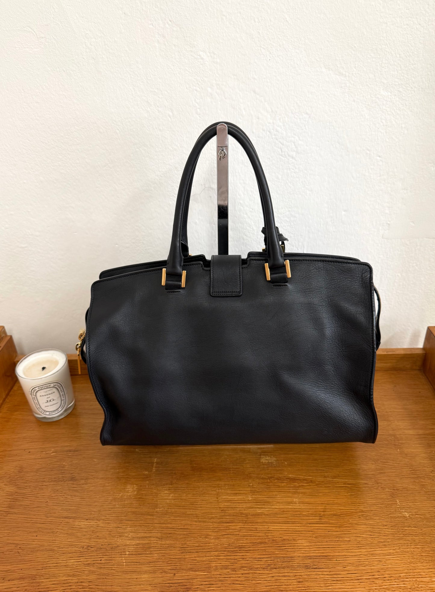 YSL CLASSIC Y CABAS TOTE MEDIUM BLACK