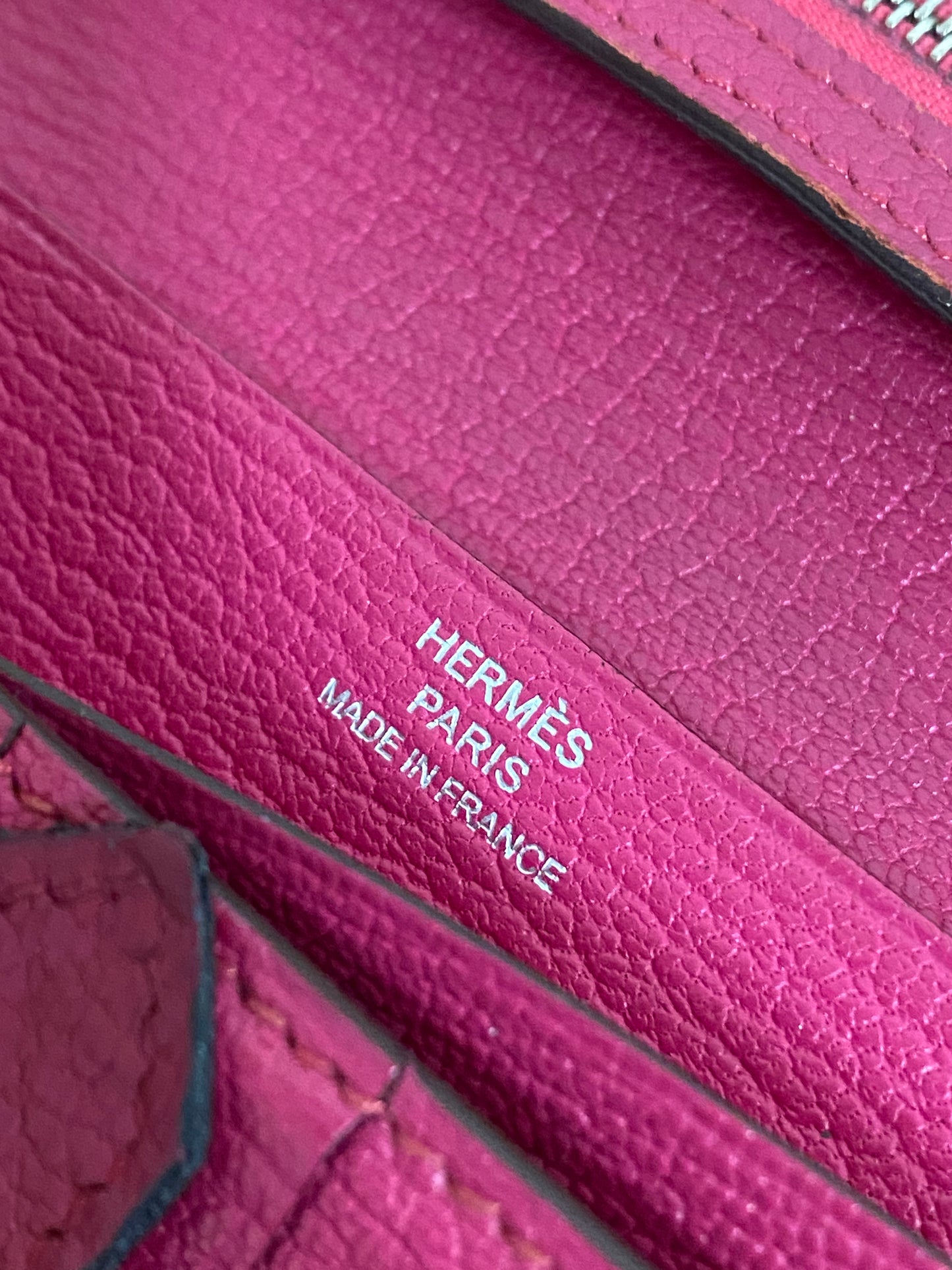 HERMES BEARN WALLET PINK