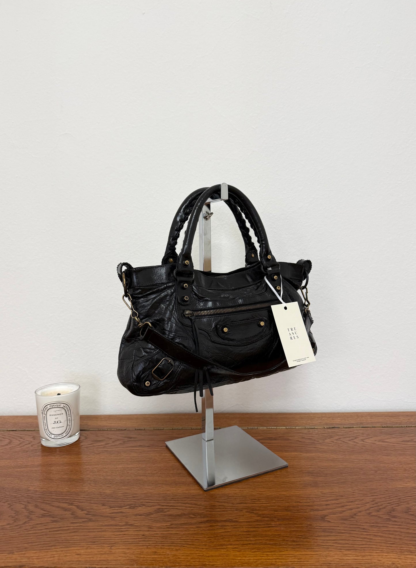 BALENCIAGA FIRST “SMALL CITY” BAG BLACK