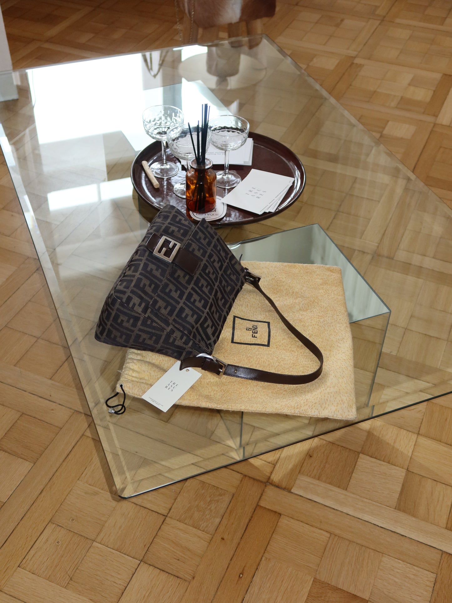 FENDI ZUCCA MAMMA BAGUETTE BAG