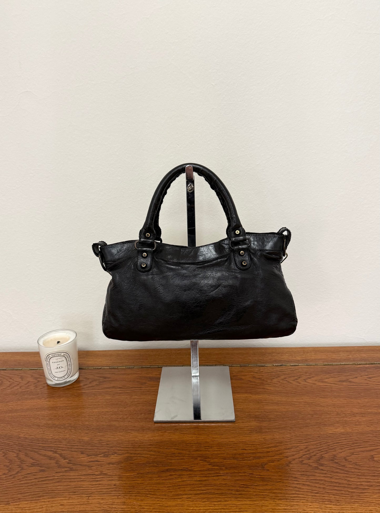 BALENCIAGA FIRST “SMALL CITY” BAG BLACK
