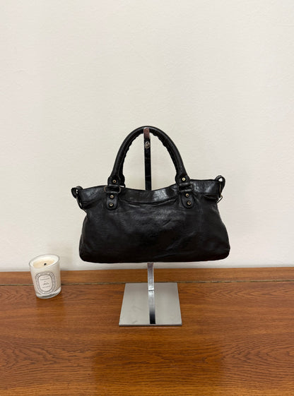 BALENCIAGA FIRST “SMALL CITY” BAG BLACK