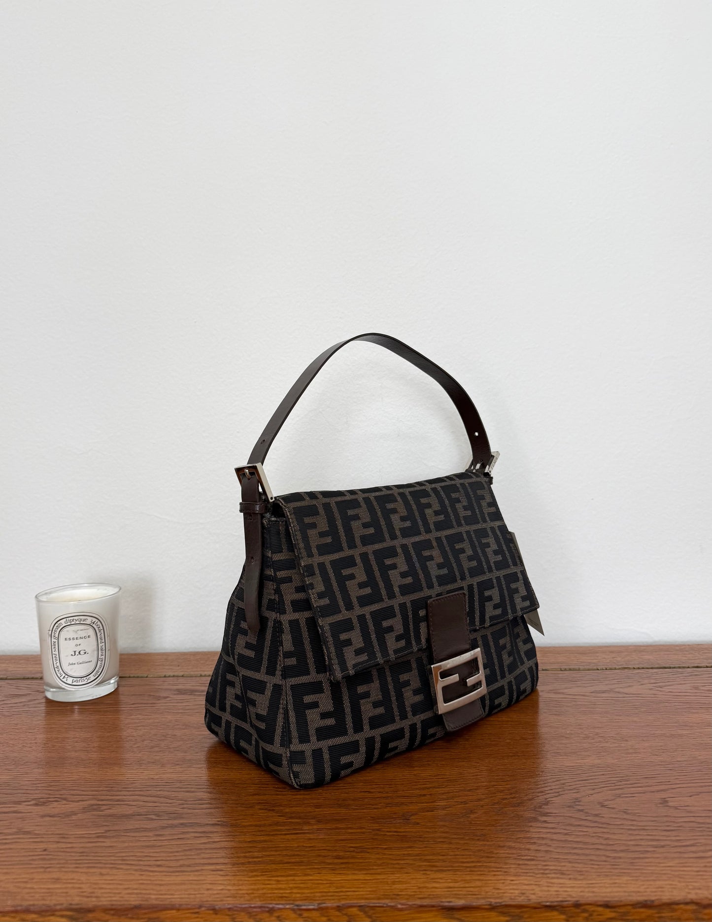 FENDI ZUCCA MAMMA BAGUETTE BAG