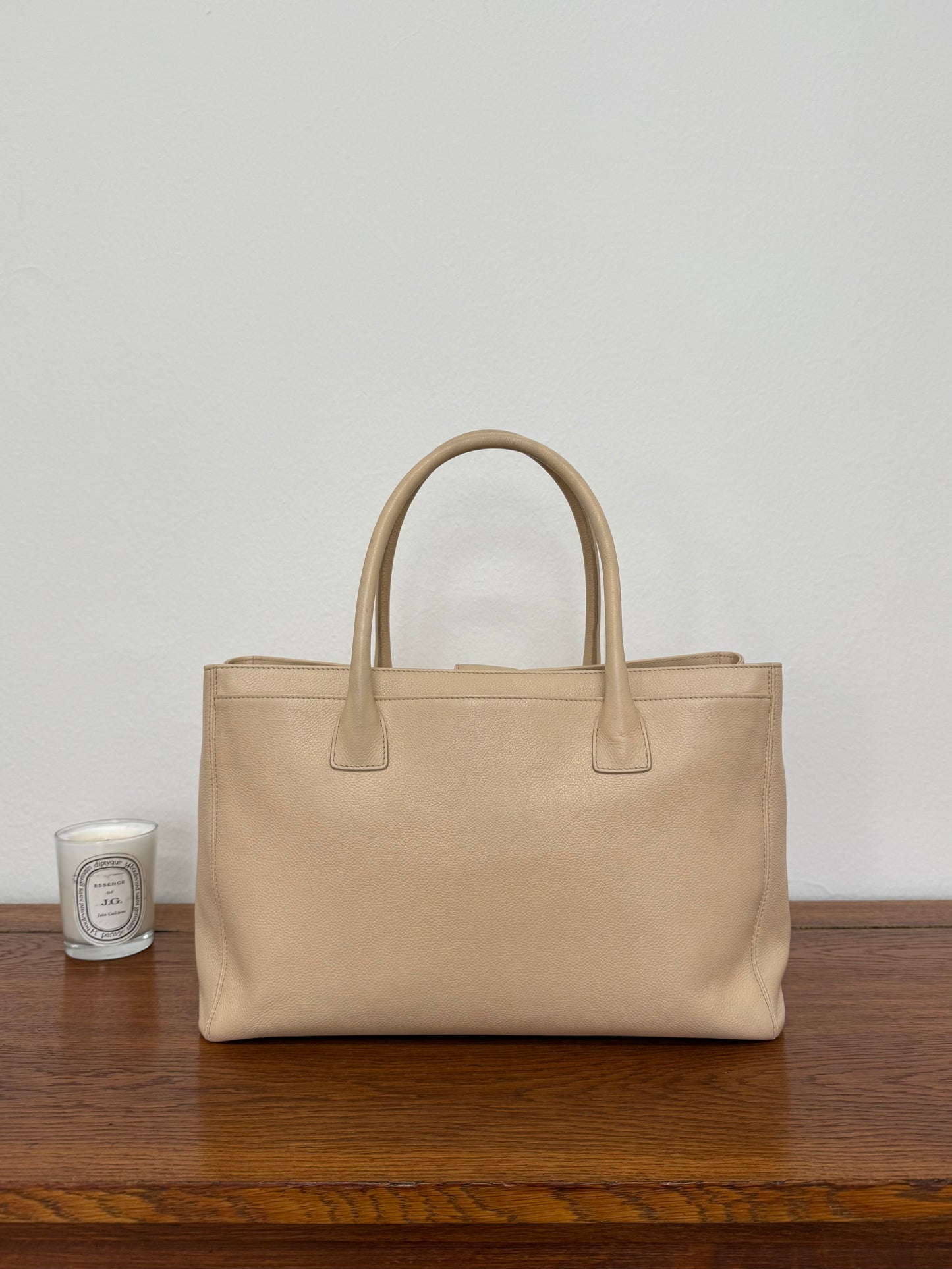 CHANEL EXECUTIVE TOTE BEIGE GOLD HW
