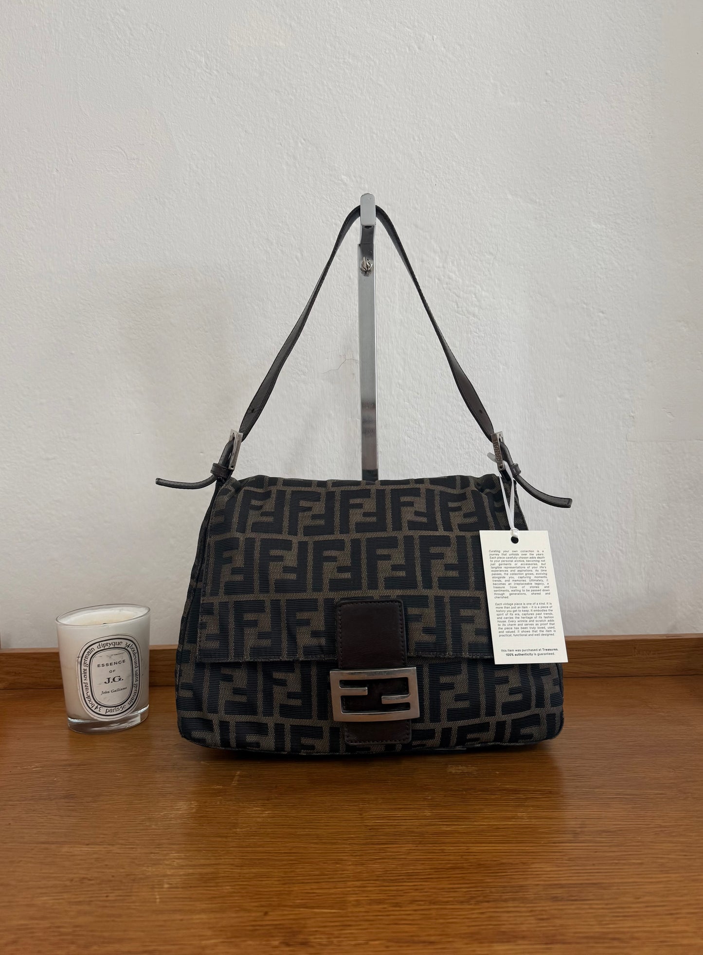 FENDI ZUCCA MAMMA BAGUETTE BAG