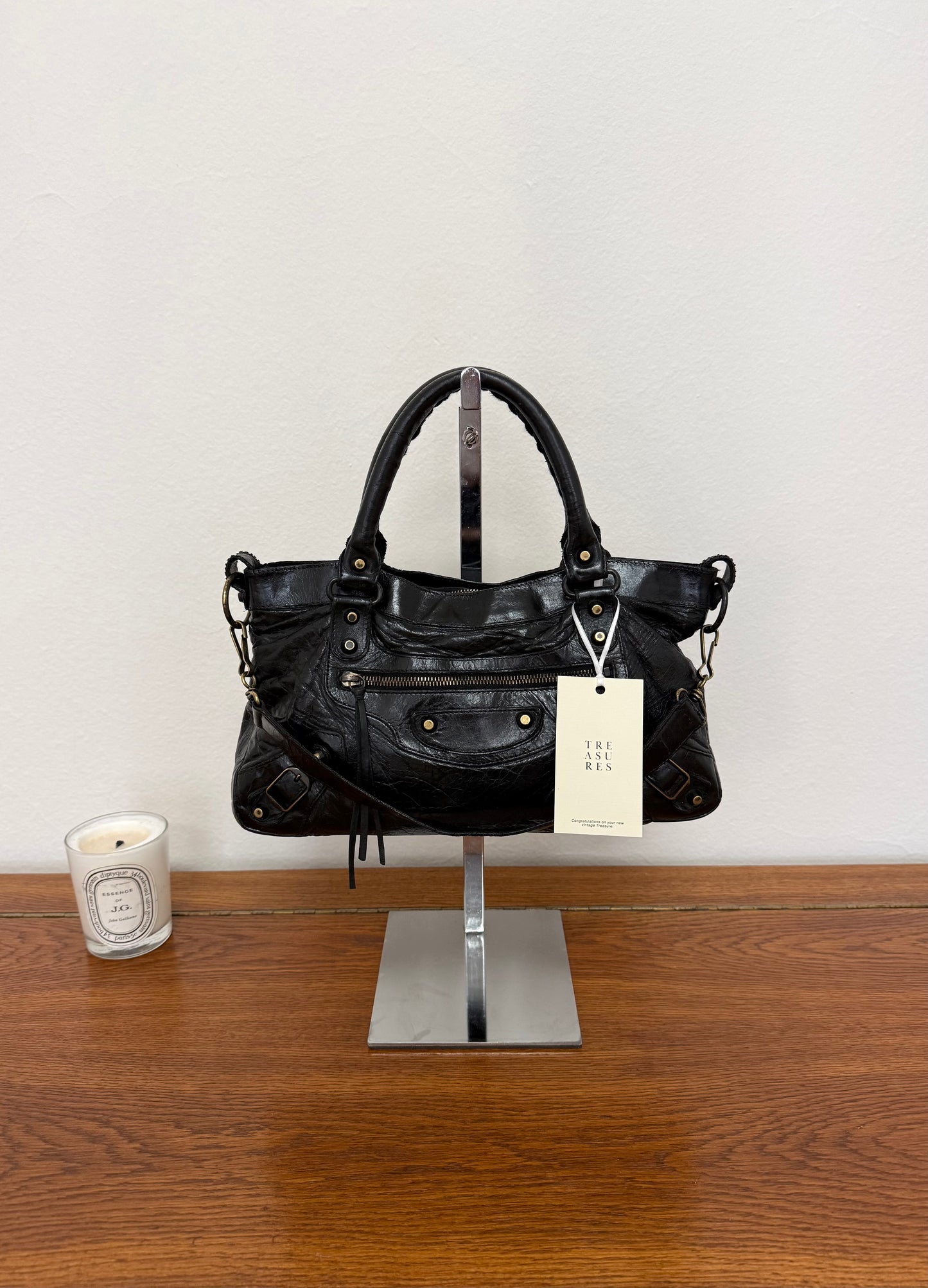 BALENCIAGA FIRST “SMALL CITY” BAG BLACK