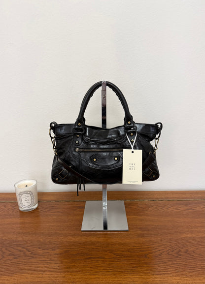 BALENCIAGA FIRST “SMALL CITY” BAG BLACK