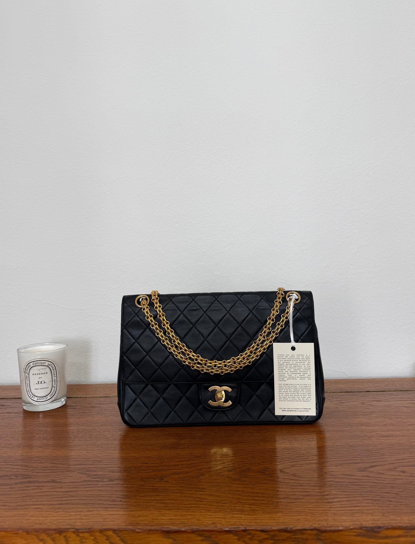 CHANEL CLASSIC DOUBLE FLAP BAG MEDIUM 24K GOLD