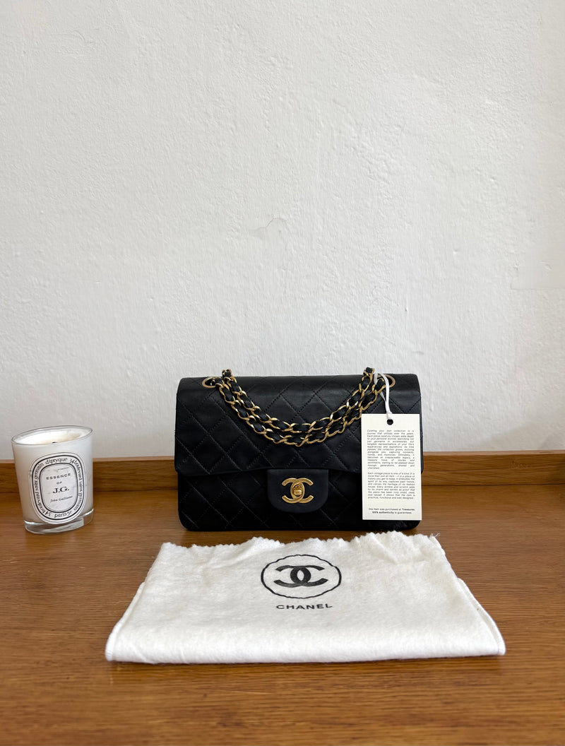 CHANEL CLASSIC DOUBLE FLAP BAG SMALL 24K GOLD