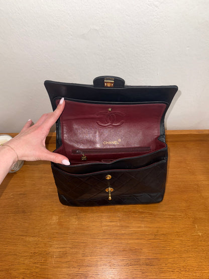 CHANEL DOUBLE FLAP BAG MEDIUM TALL 24K GOLD