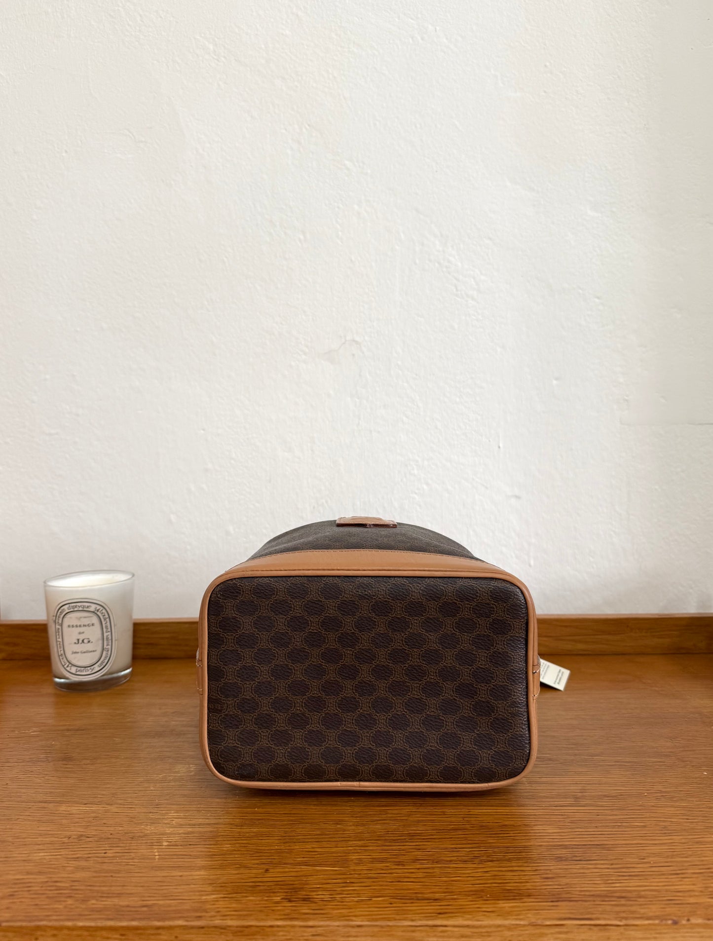 CELINE MACADAM BUCKET BAG & POUCH
