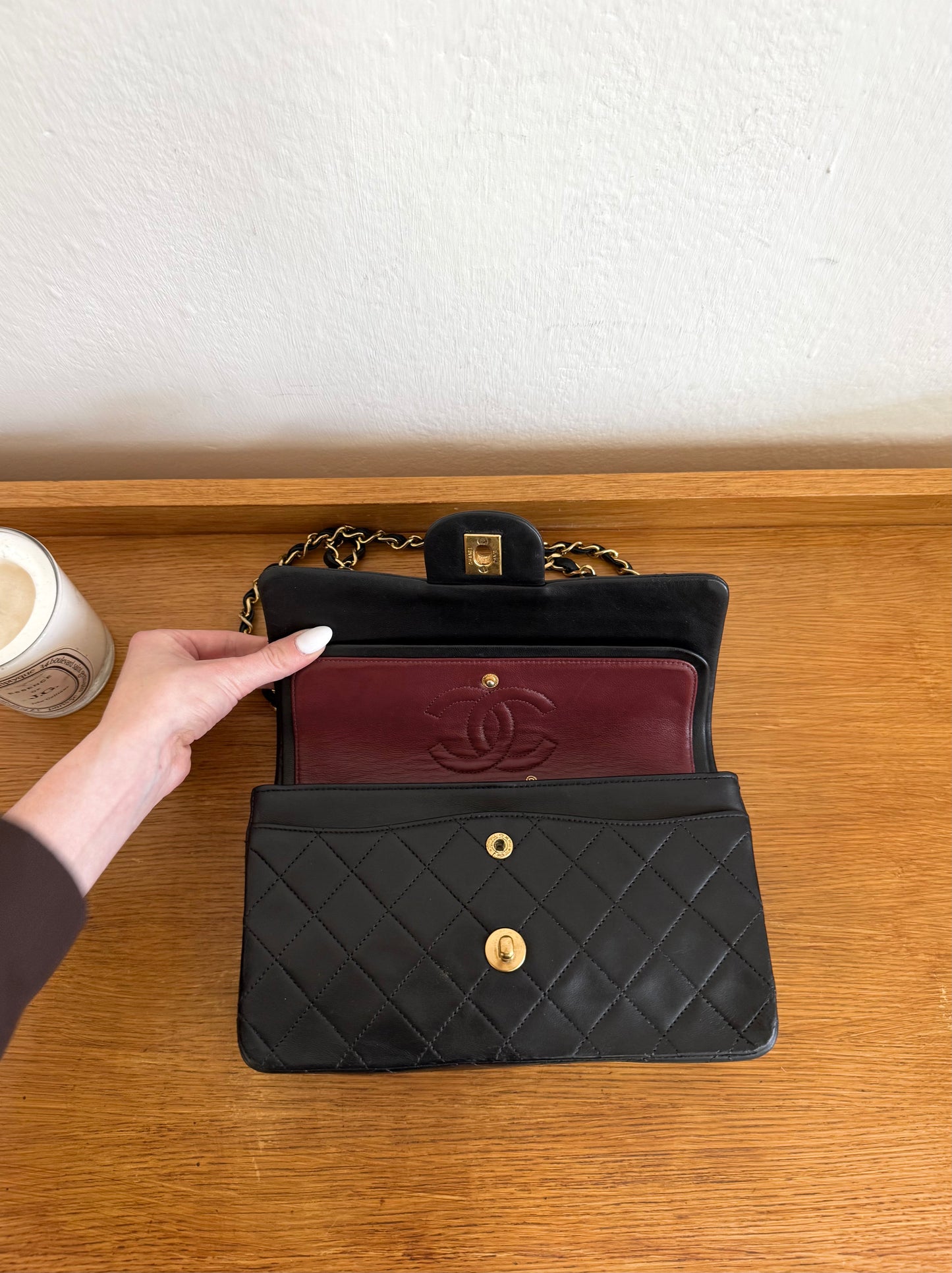 CHANEL CLASSIC DOUBLE FLAP BAG SMALL 24K GOLD