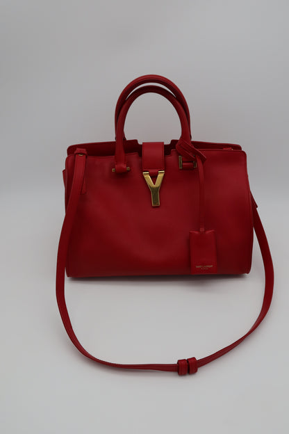 SAINT LAURENT CABAS CHYC RED