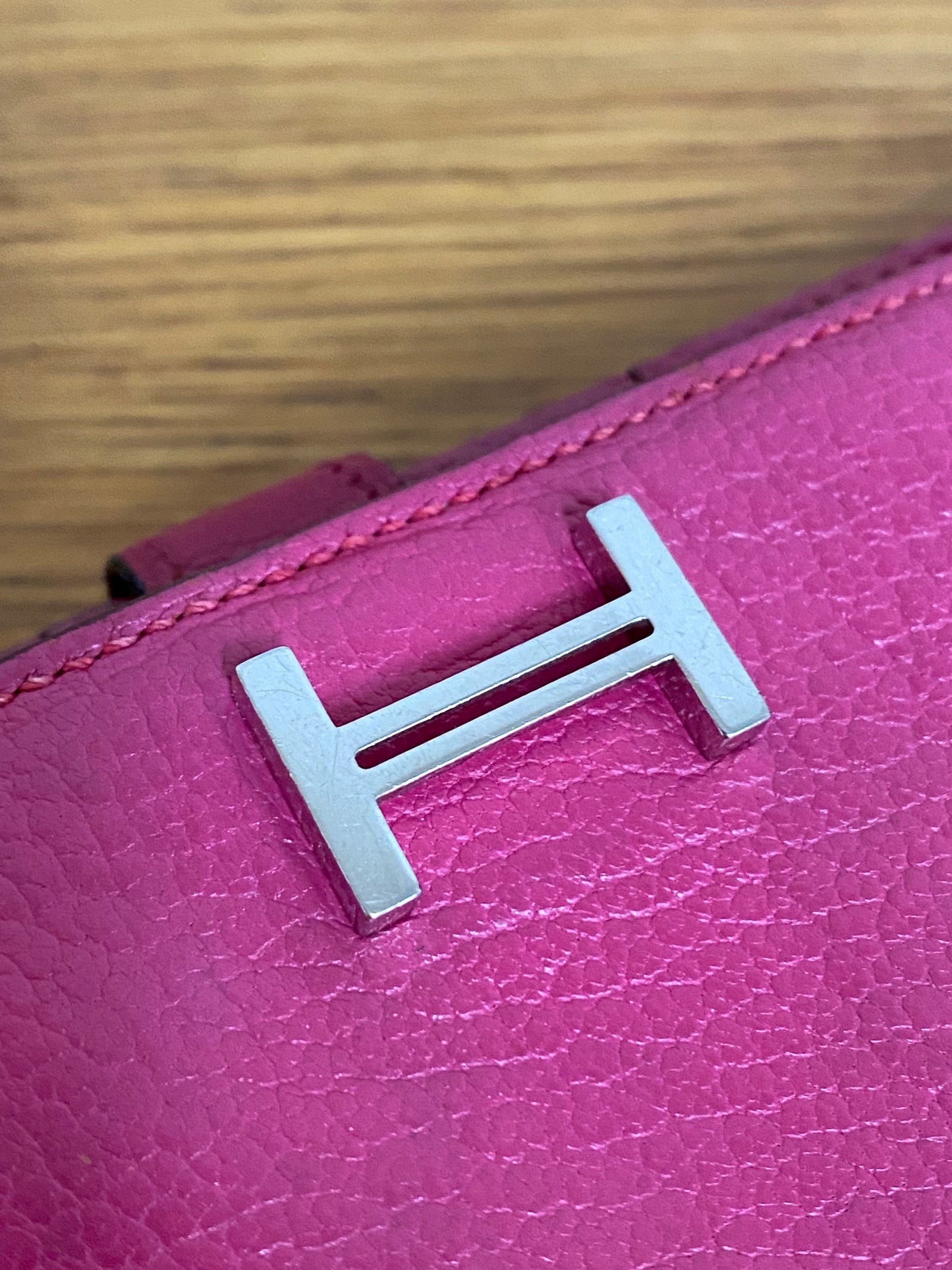 HERMES BEARN WALLET PINK