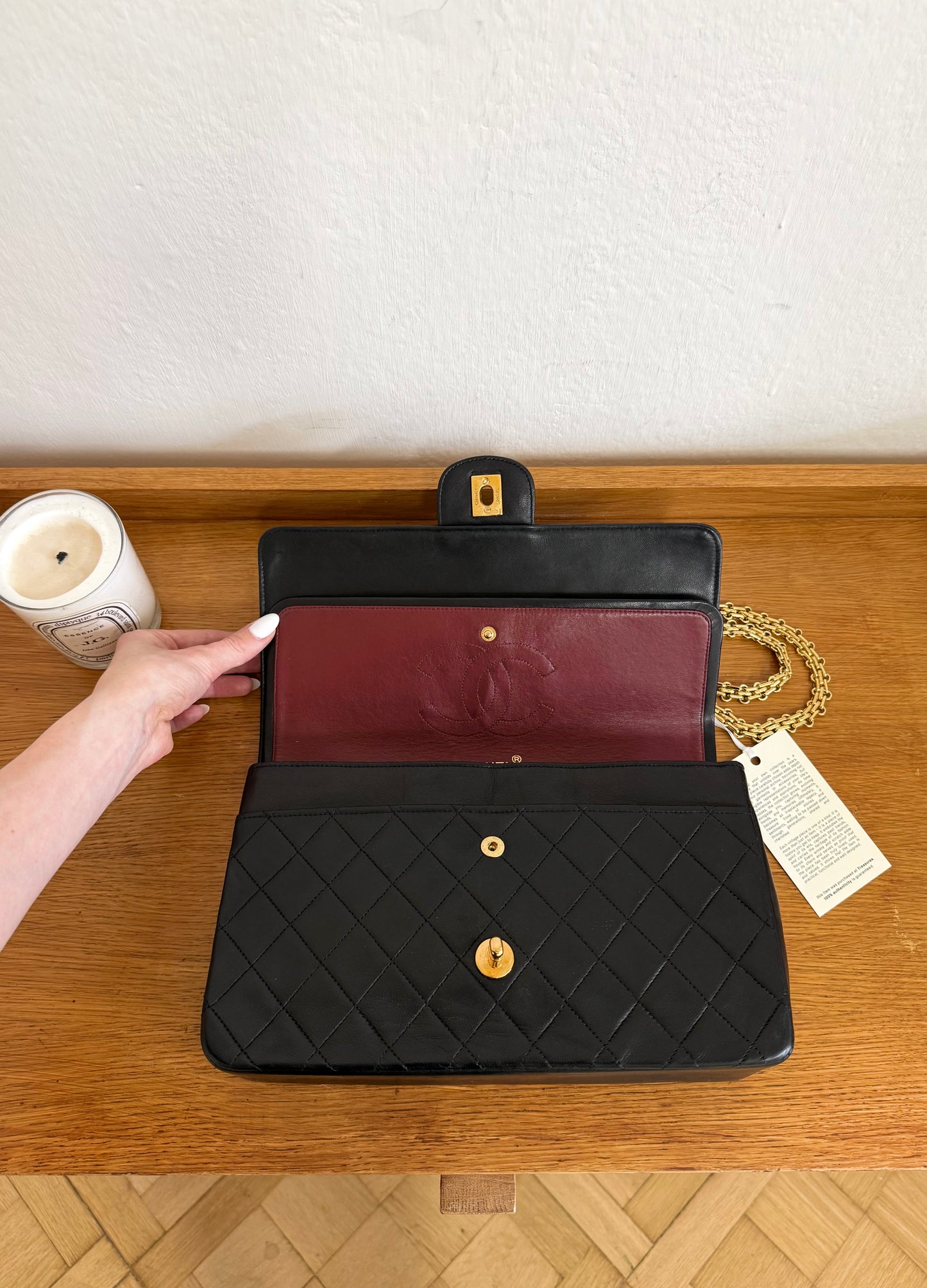 CHANEL CLASSIC DOUBLE FLAP BAG MEDIUM 24K GOLD