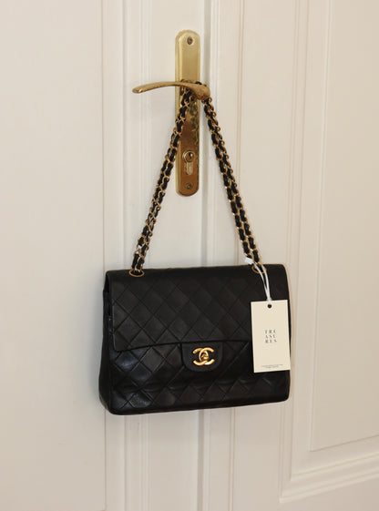 CHANEL DOUBLE FLAP BAG MEDIUM TALL 24K GOLD