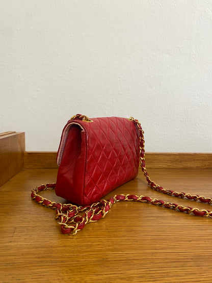 CHANEL MINI FLAP RED