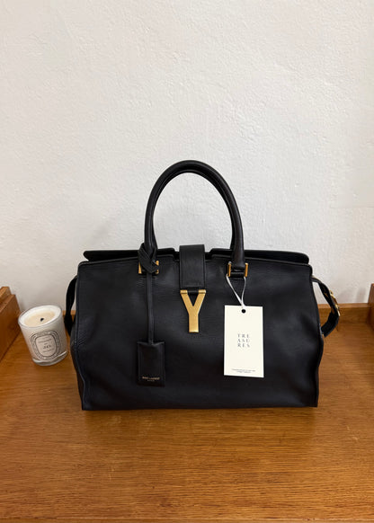 YSL CLASSIC Y CABAS TOTE MEDIUM BLACK