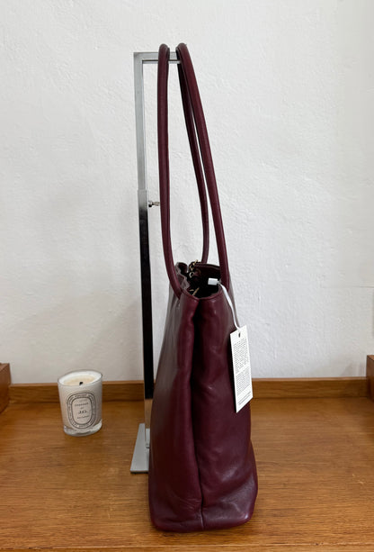 CHANEL BURGUNDY TOTE BAG