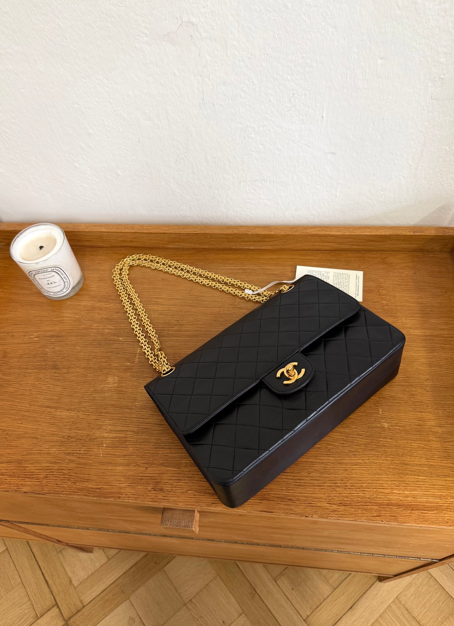 CHANEL CLASSIC DOUBLE FLAP BAG MEDIUM 24K GOLD
