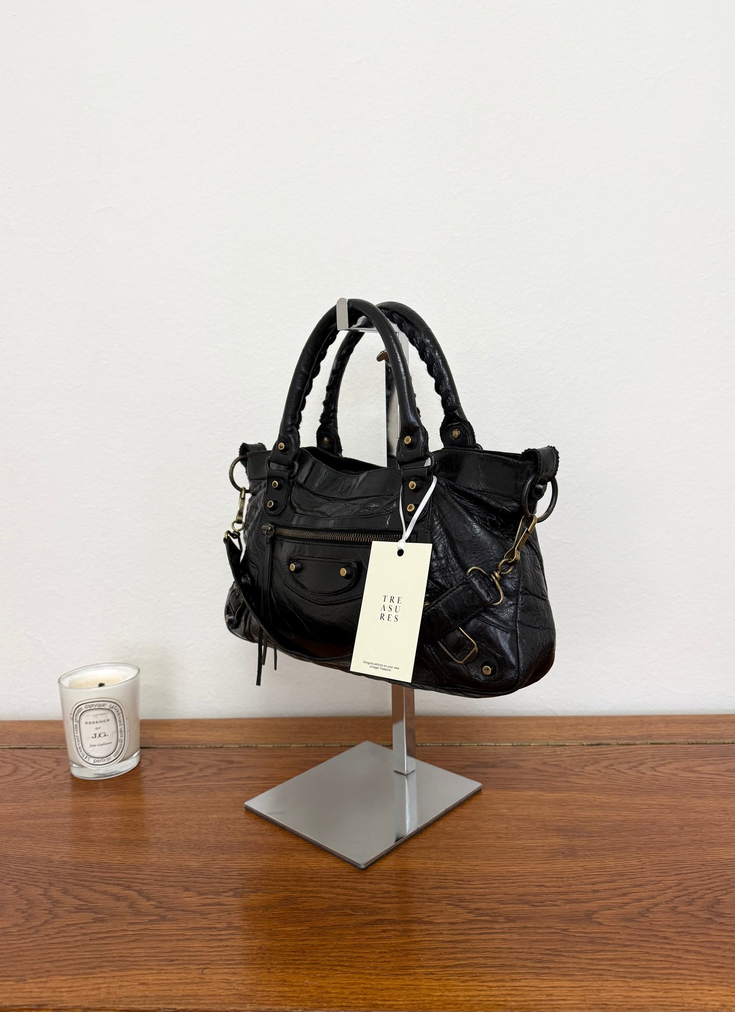 BALENCIAGA FIRST “SMALL CITY” BAG BLACK