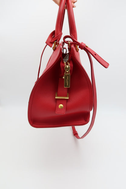 SAINT LAURENT CABAS CHYC RED