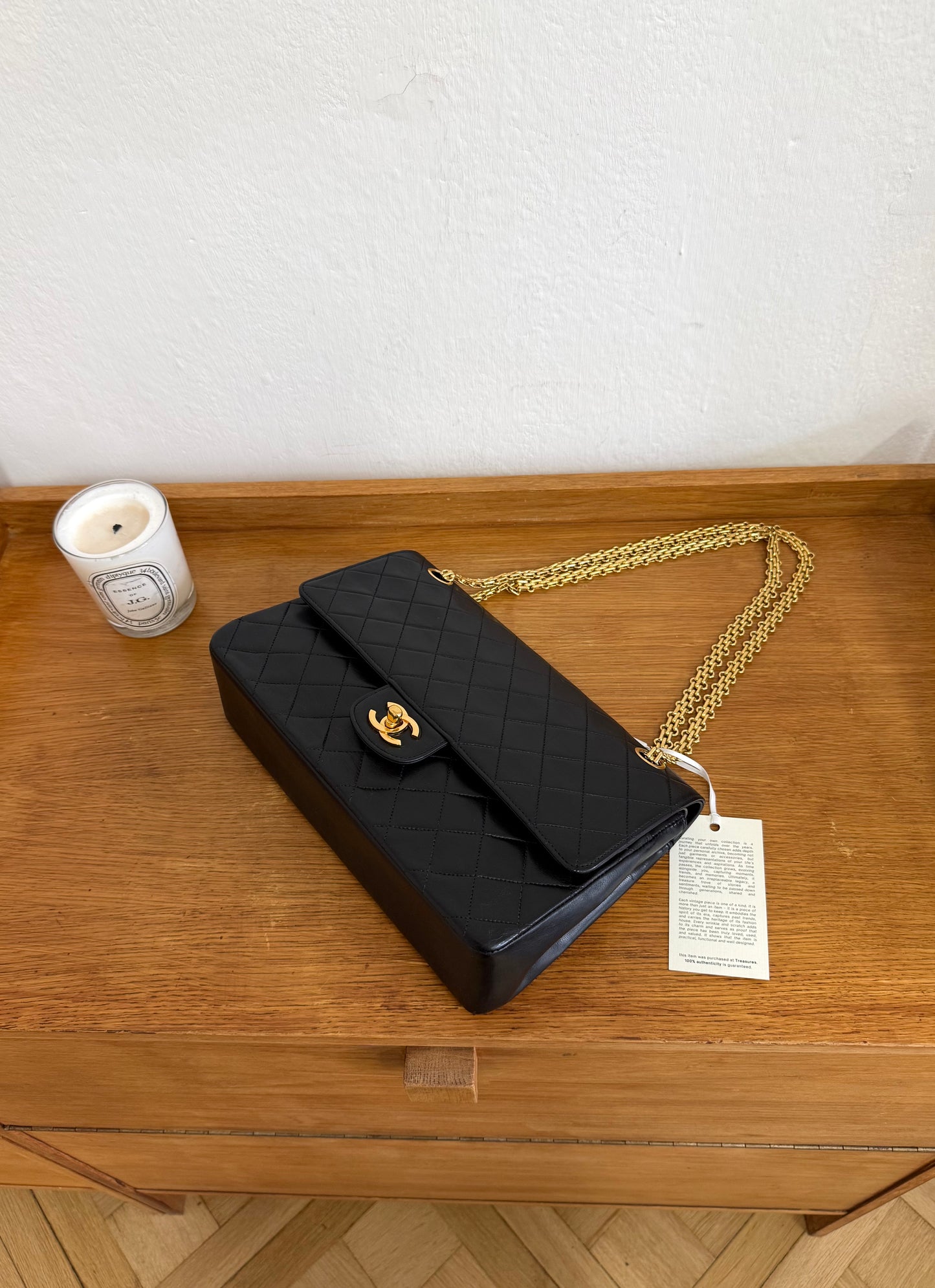 CHANEL CLASSIC DOUBLE FLAP BAG MEDIUM 24K GOLD