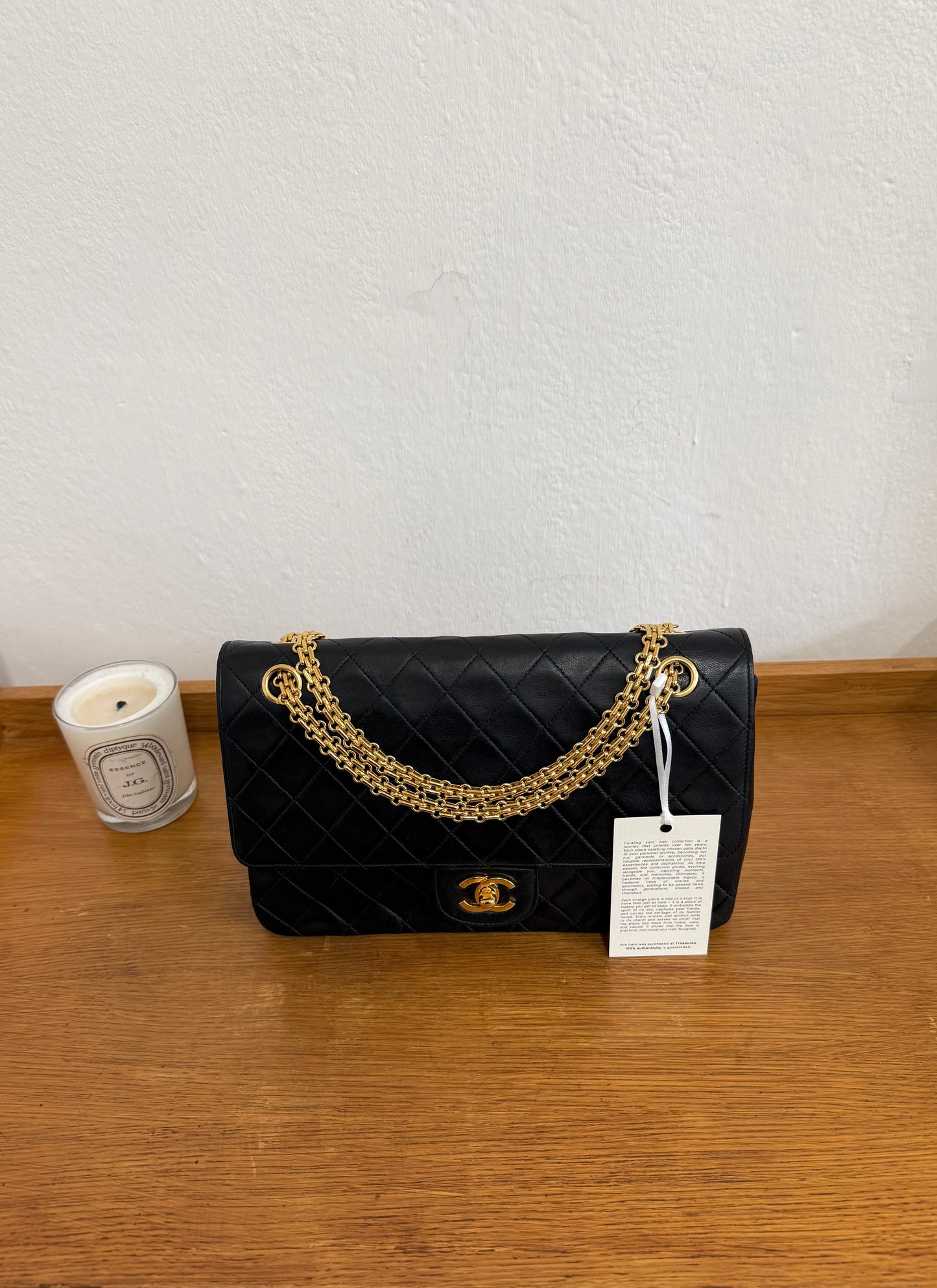 CHANEL CLASSIC DOUBLE FLAP BAG MEDIUM 24K GOLD