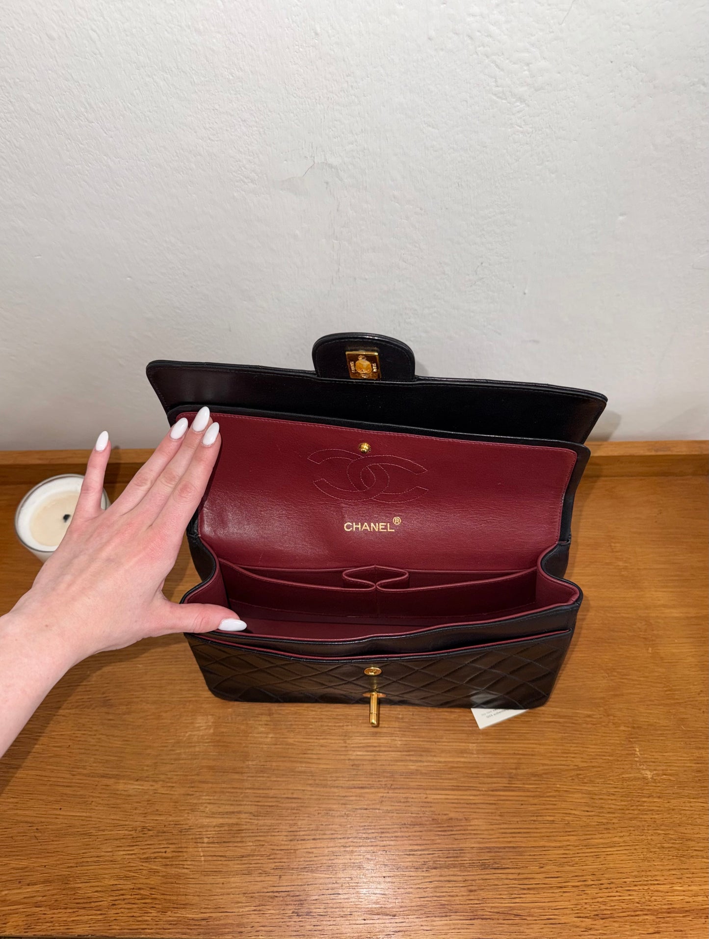 CHANEL CLASSIC DOUBLE FLAP BAG MEDIUM 24K GOLD
