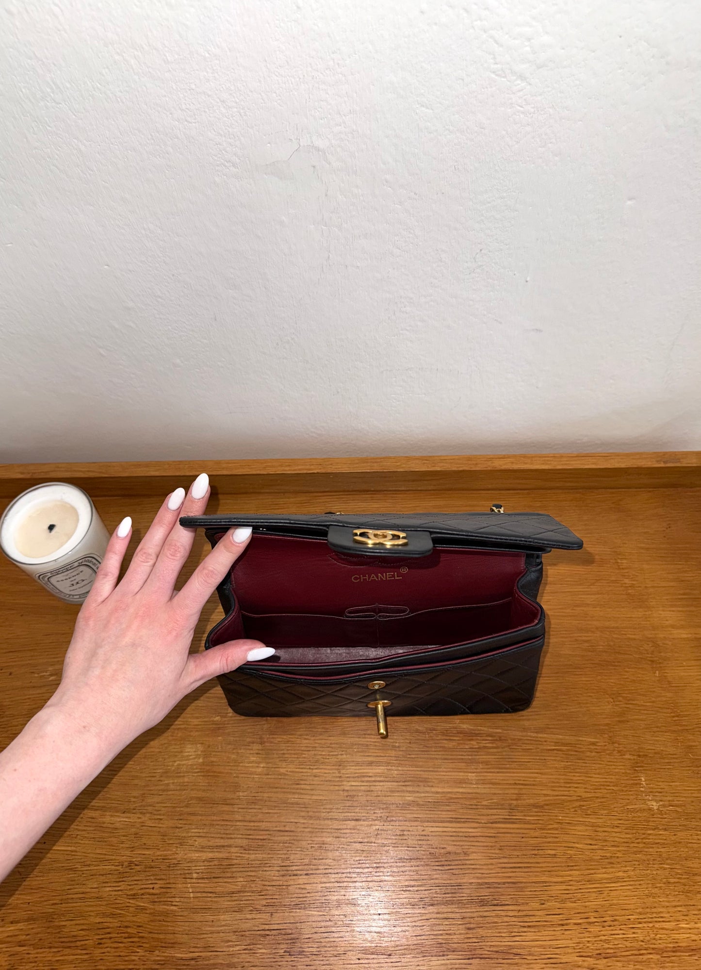 CHANEL CLASSIC DOUBLE FLAP BAG SMALL 24K GOLD