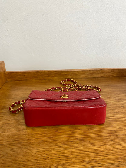 CHANEL MINI FLAP RED