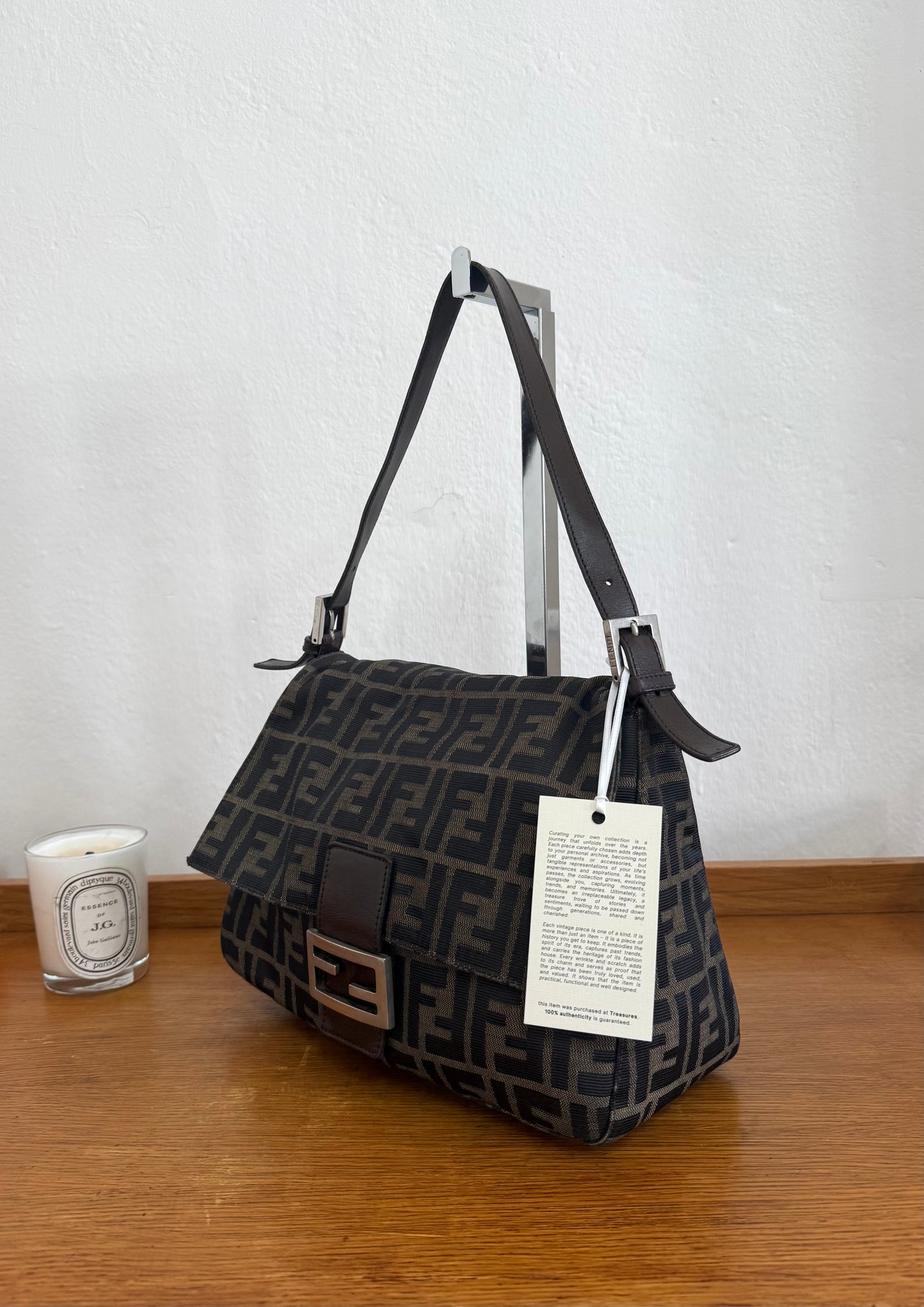 FENDI ZUCCA MAMMA BAGUETTE BAG