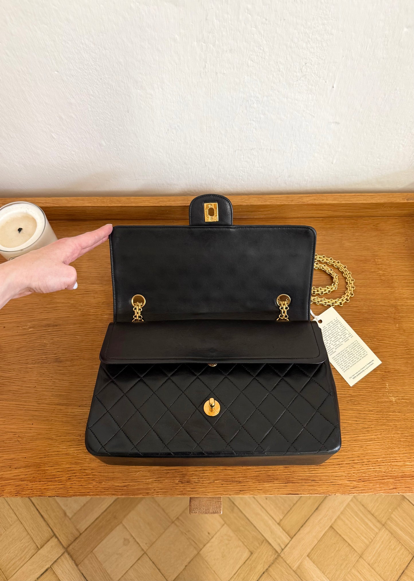 CHANEL CLASSIC DOUBLE FLAP BAG MEDIUM 24K GOLD