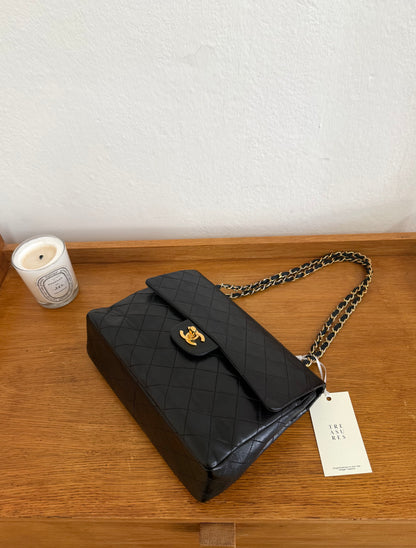 CHANEL DOUBLE FLAP BAG MEDIUM TALL 24K GOLD