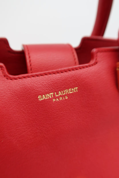 SAINT LAURENT CABAS CHYC RED