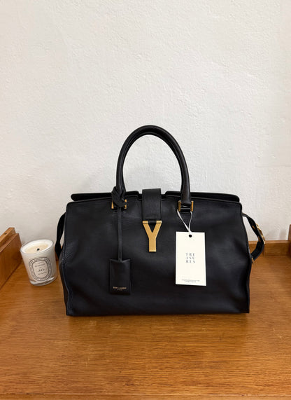 YSL CLASSIC Y CABAS TOTE MEDIUM BLACK