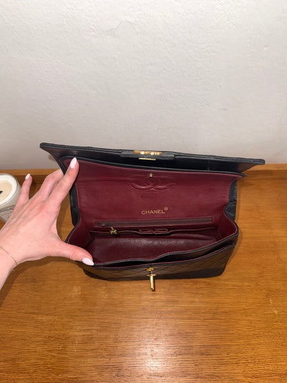 CHANEL DOUBLE FLAP BAG MEDIUM TALL 24K GOLD