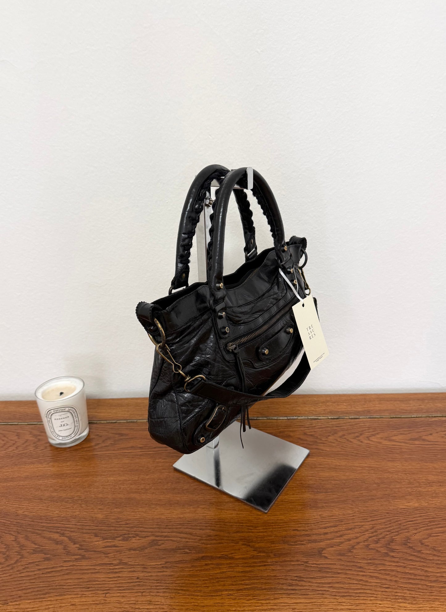 BALENCIAGA FIRST “SMALL CITY” BAG BLACK