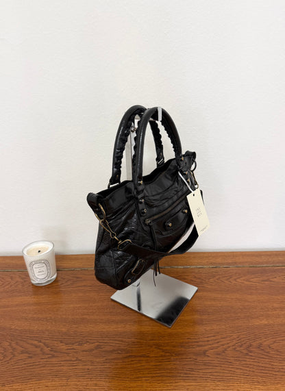 BALENCIAGA FIRST “SMALL CITY” BAG BLACK