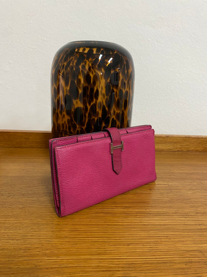 HERMES BEARN WALLET PINK